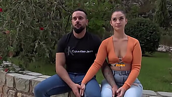 Yeni Çifti Tanıtıyoruz: Candy Ve Sevgilisi Açık Havada Ve Amatör Porno Debut'Unda