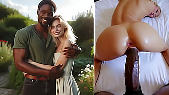 Min Fantastiske Blonde Kone Domineres Af Den Begavede Negerelsker - En Kæmpe Penis I Aktion!